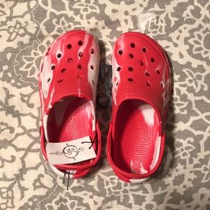 Crocs (Red And White)